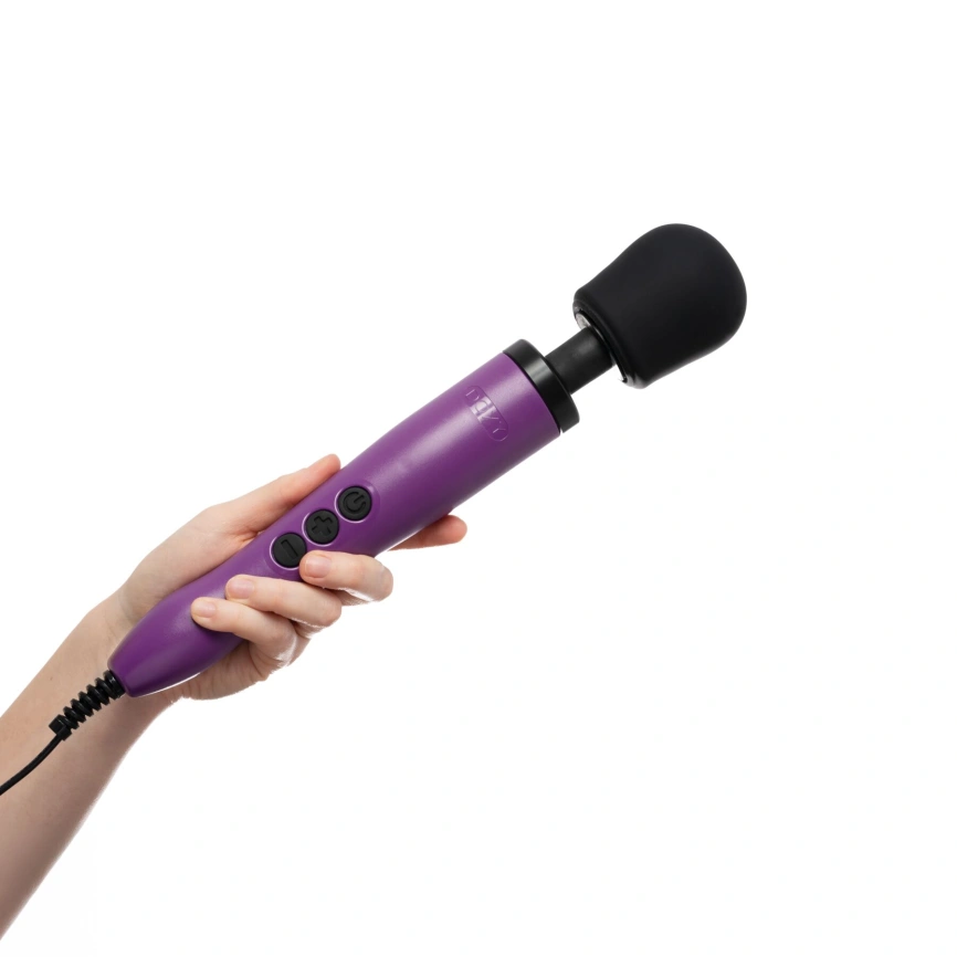 Вибромассажер DOXY Original Purple, очень мощный, питание 220В, пульсирующие вибрации фото 6