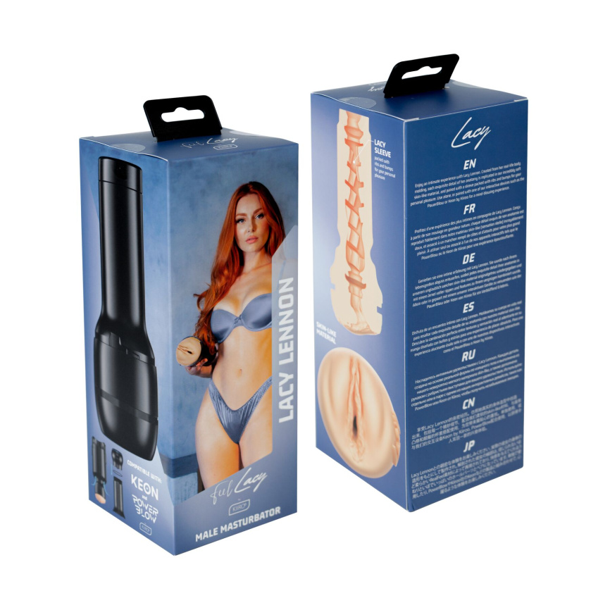 Мастурбатор Kiiroo Feel Lacy Lennon PBC, сумісний з PowerBlow и Keon фото 7