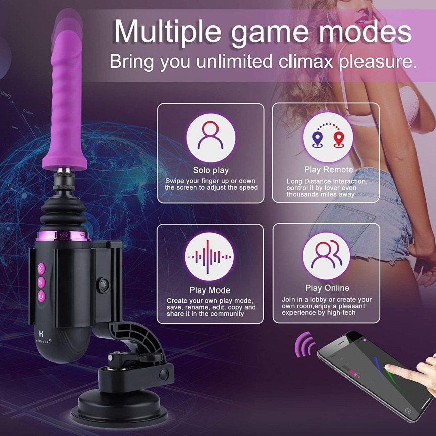 Міні секс-машина Hismith Mini Capsule Sex-Machine with Strong Suction Cup, потужна, перезаряджувана фото 2