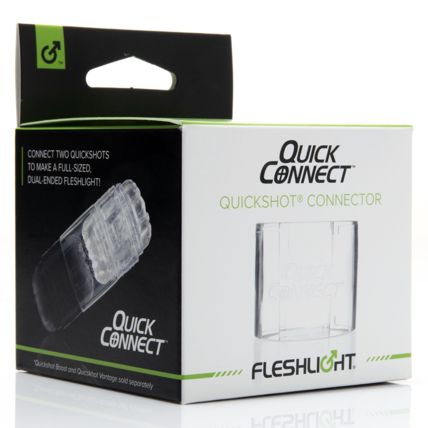 Адаптер Fleshlight Quickshot Quick Connect для з'єднання двох Квікшотов в одну іграшку фото 3