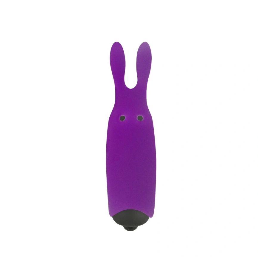 Вибропуля Adrien Lastic Pocket Vibe Rabbit Purple со стимулирующими ушками фото 1