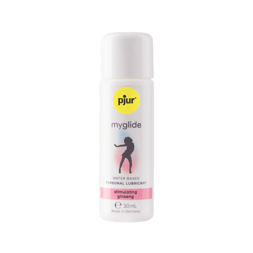 Збуджувальний лубикант на водній основі pjur myglide 30 мл, із женьшенем, тепло+поколювання фото 3