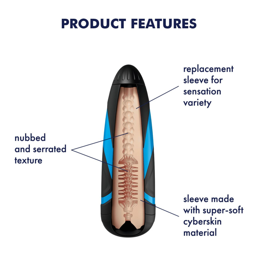 Запасний рукав-вставка для мастурбатора Satisfyer Men TORNADO BLISS фото 3