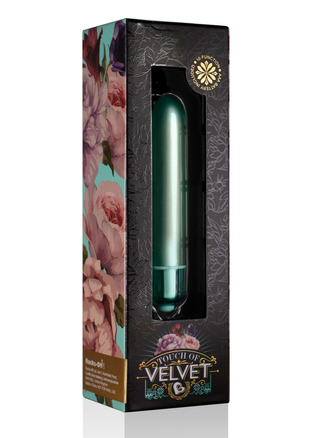 Віброкуля Rocks Off RO-90mm Touch of Velvet Aqua Lily матова фото 2
