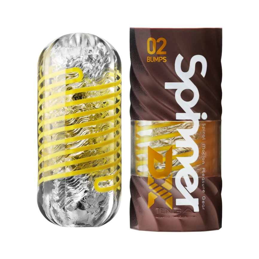 Мастурбатор Tenga Spinner DX 02 Bumps, з пружною стимулювальною спіраллю всередині, середній вплив фото 1