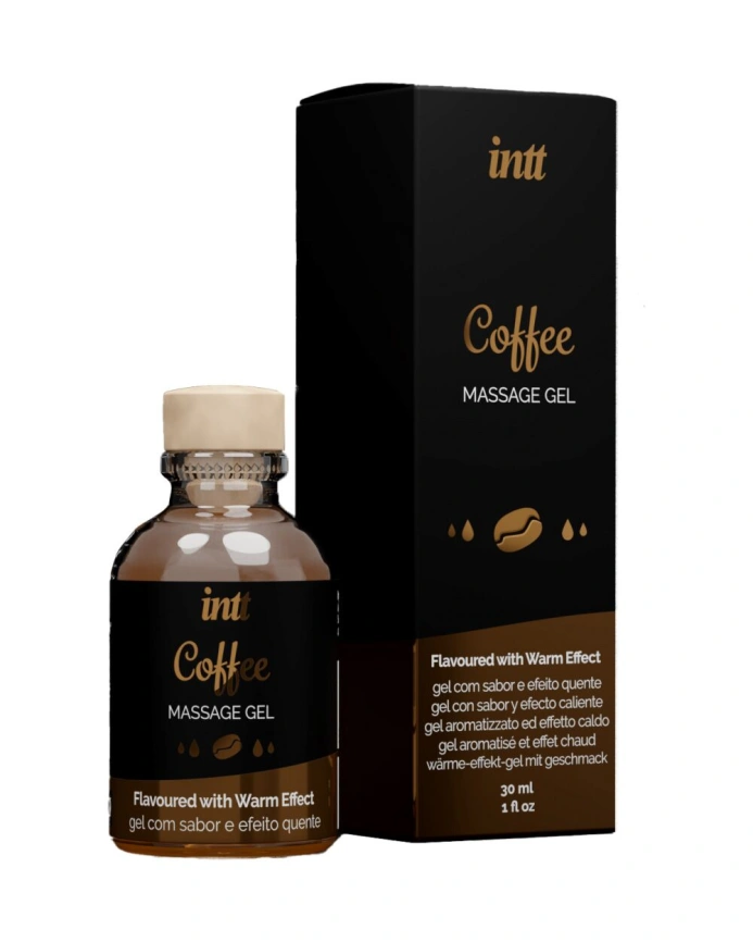 Массажный гель для интимных зон Intt Coffee (30 мл) разогревающий фото 3