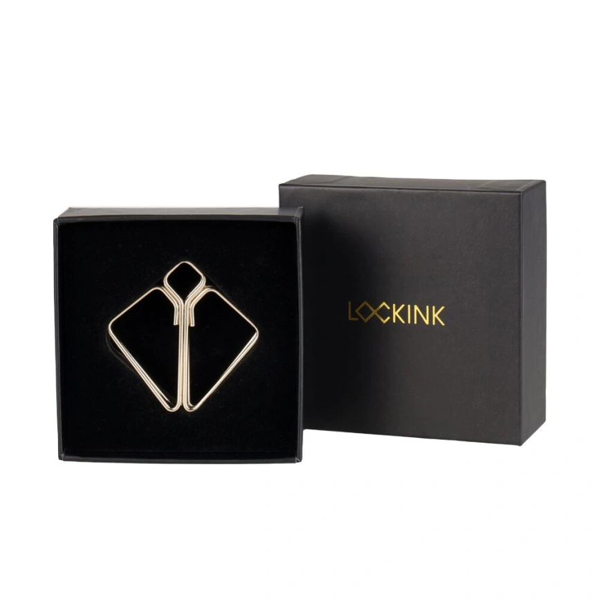 Зажимы для сосков LOCKINK Minimalism Nipple Clamps, золотистые фото 2