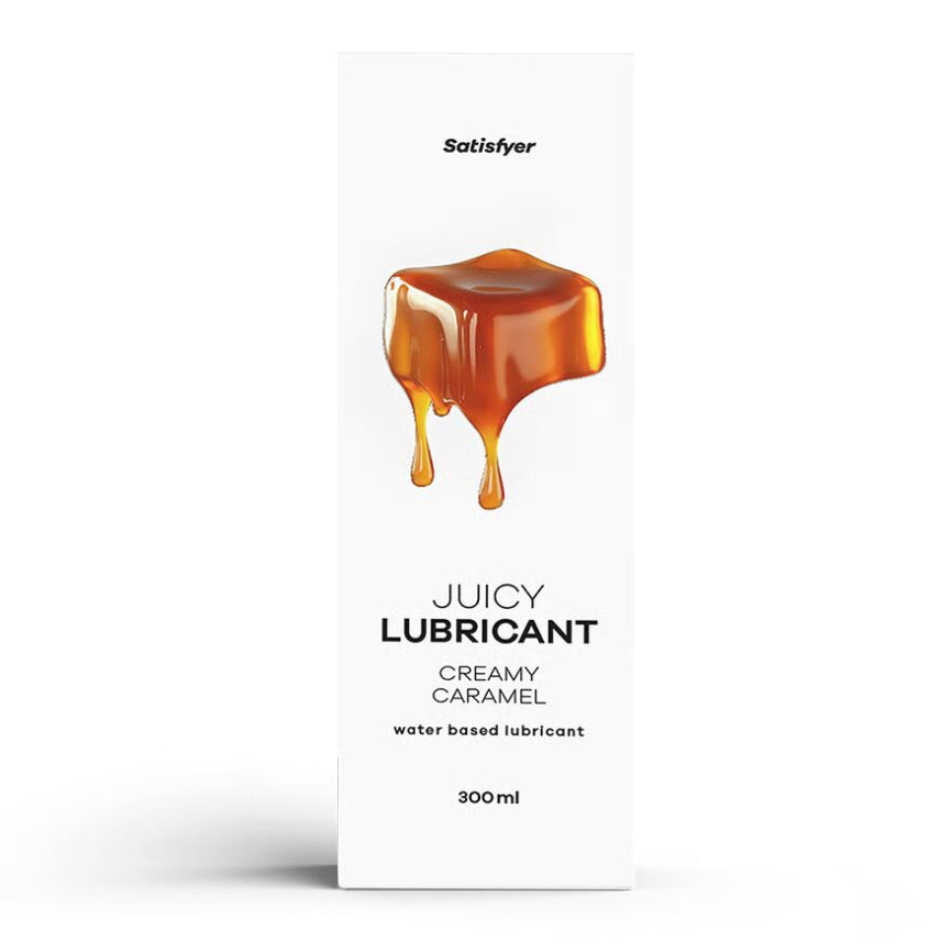 Лубрикант на водній основі Satisfyer Juicy Lubricant Creamy Caramel water based 300 мл фото 1
