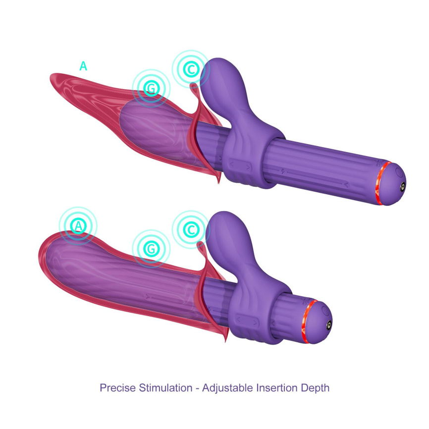 Вібратор Otouch Magic Stick S1 Plus - Purple фото 5