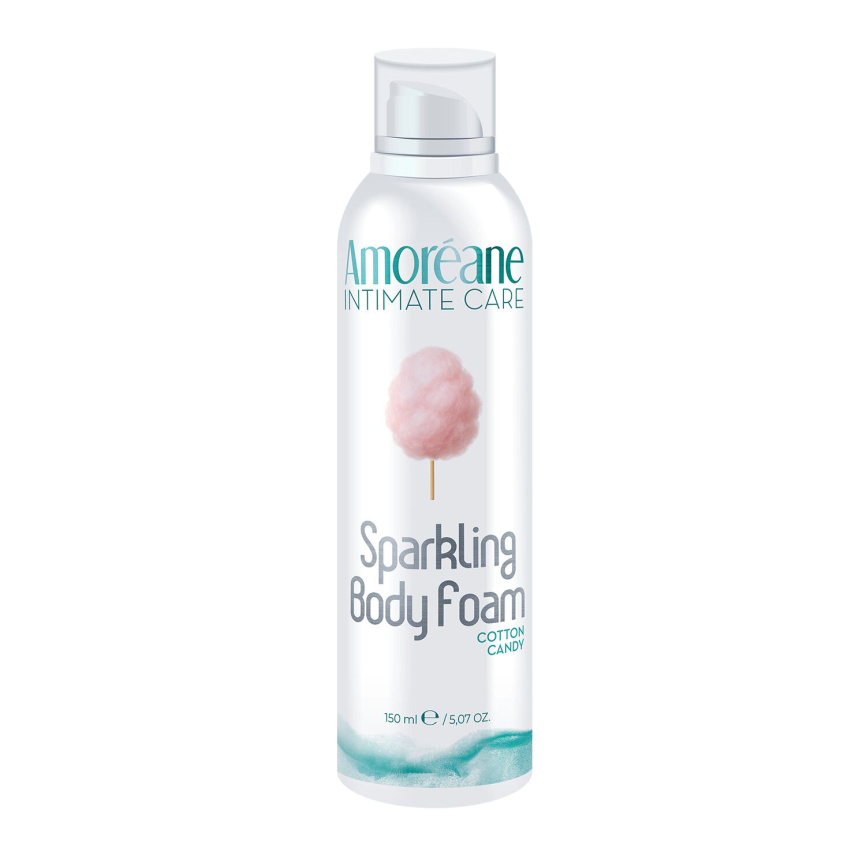 Масажна піна Amoreane Sparkling Body Foam Cotton Candy (150 мл) фото 1