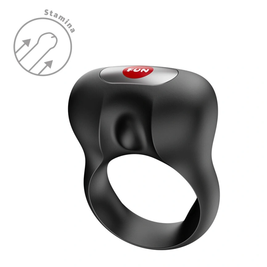 Эрекционное виброкольцо Fun Factory Steady Black фото 1