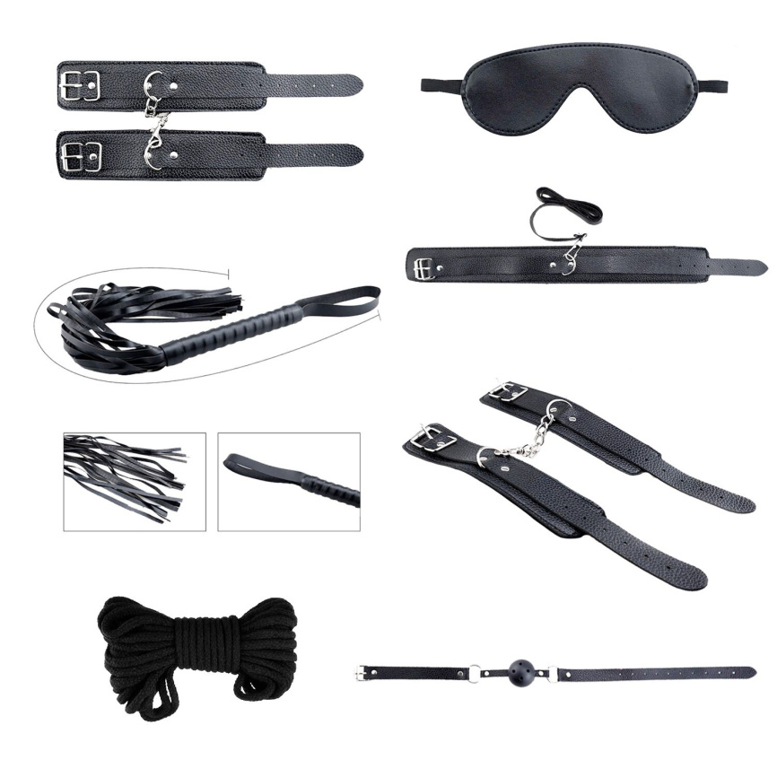 Набір аксесуарів БДСМ Alive Secret Desires Black Kit (8 pcs) фото 1