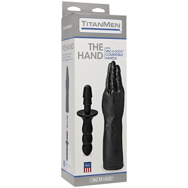 Рука для фистинга Doc Johnson Titanmen The Hand with Vac-U-Lock Compatible Handle, диаметр 6,9см фото 2