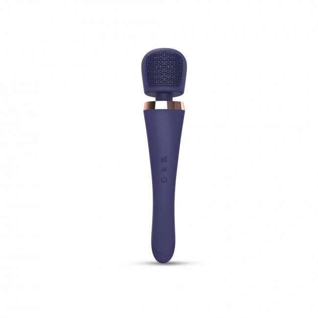 Вибромассажер с силиконовой щеточкой Love to Love Brush Crush – Midnight Indigo фото 2