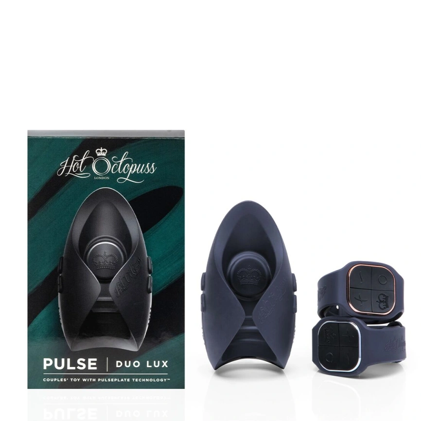 Игрушка для пар Hot Octopuss PULSE DUO LUX, пульсация+вибрация, использование без рук, 2 пульта фото 11
