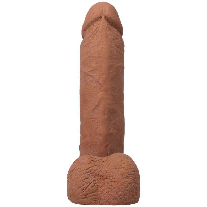 Фаллоимитатор Doc Johnson The Realistic Cock ULTRASKYN - 8 Inch with Balls Caramel фото 4