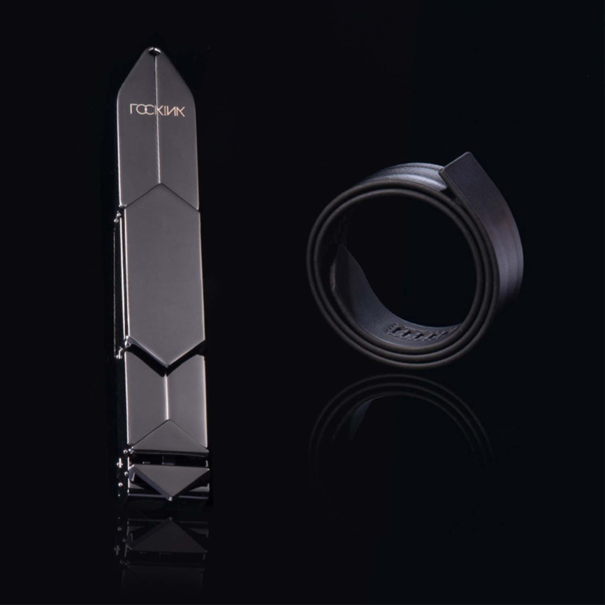 Регульована шльопалка LOCKINK Adjustable Slapper for Impact Play, чорна, натуральна шкіра фото 4
