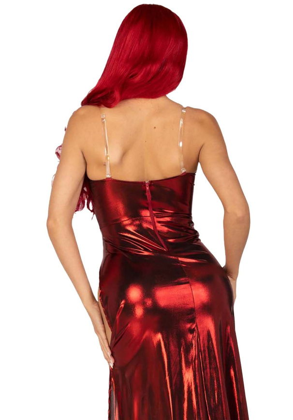 Еротична сукня Leg Avenue Shimmer bodysuit with skirt L фото 2
