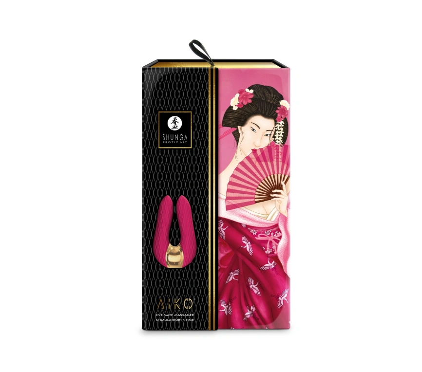 Вибратор для клитора Shunga Aiko Raspberry, гибкие кончики фото 6