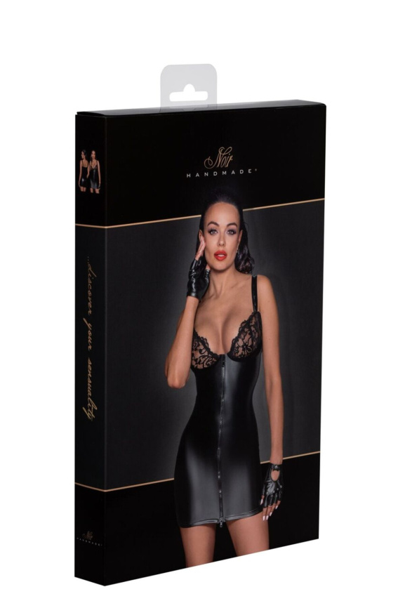 Сукня з мокрим ефектом Noir Handmade F254 Powerwetlook mini-dress, M фото 8