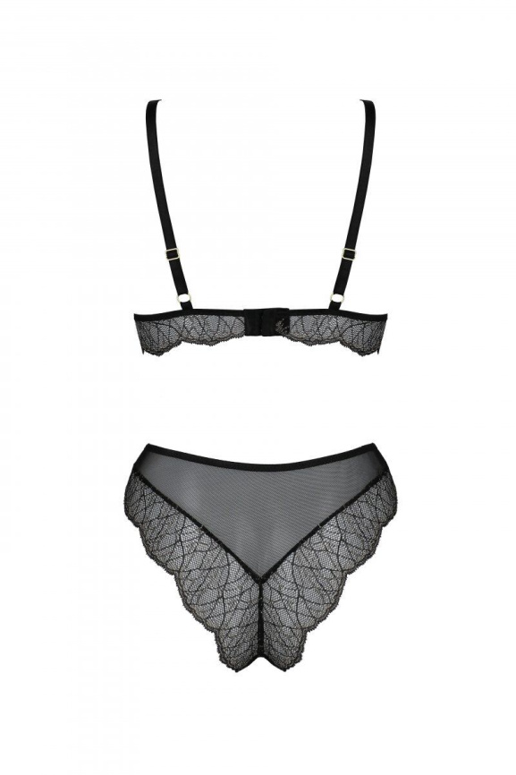 Комплект Passion AMBERLY SET black, L/XL, бралет і трусики бразиліана фото 4