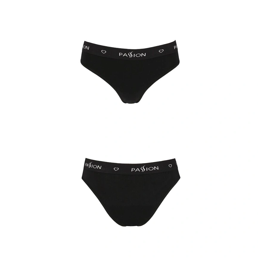 Трусики-слипы из хлопка с эластаном Passion PS004 PANTIES S, black фото 12