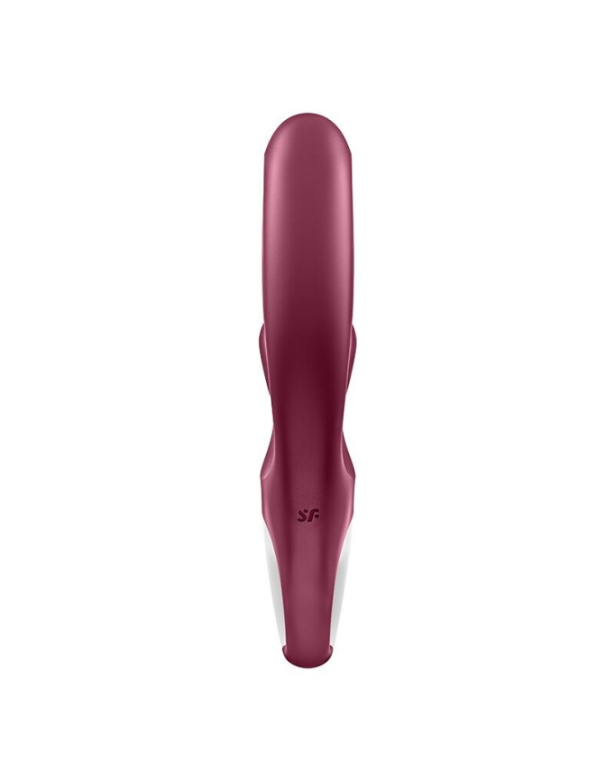 Вібратор-кролик Satisfyer Love Me Red, гнучкий, відросток з потрійним кінчиком фото 5