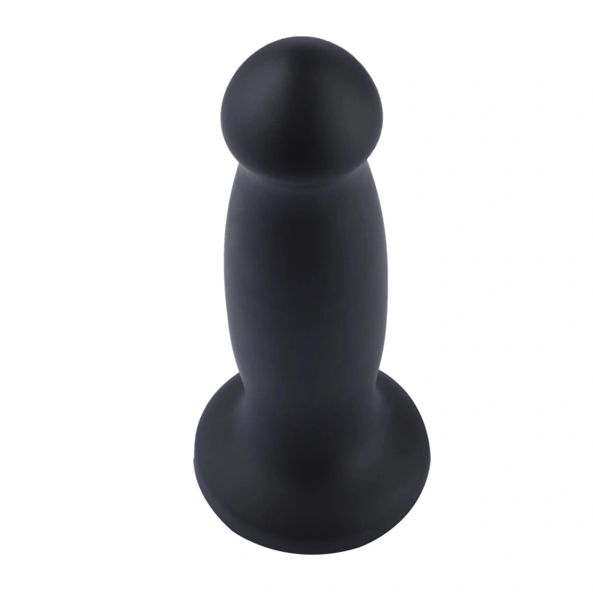 Силиконовый дилдо для секс-машин Hismith 7.2" Black Silicone Anal Dildo, система KlicLok фото 2