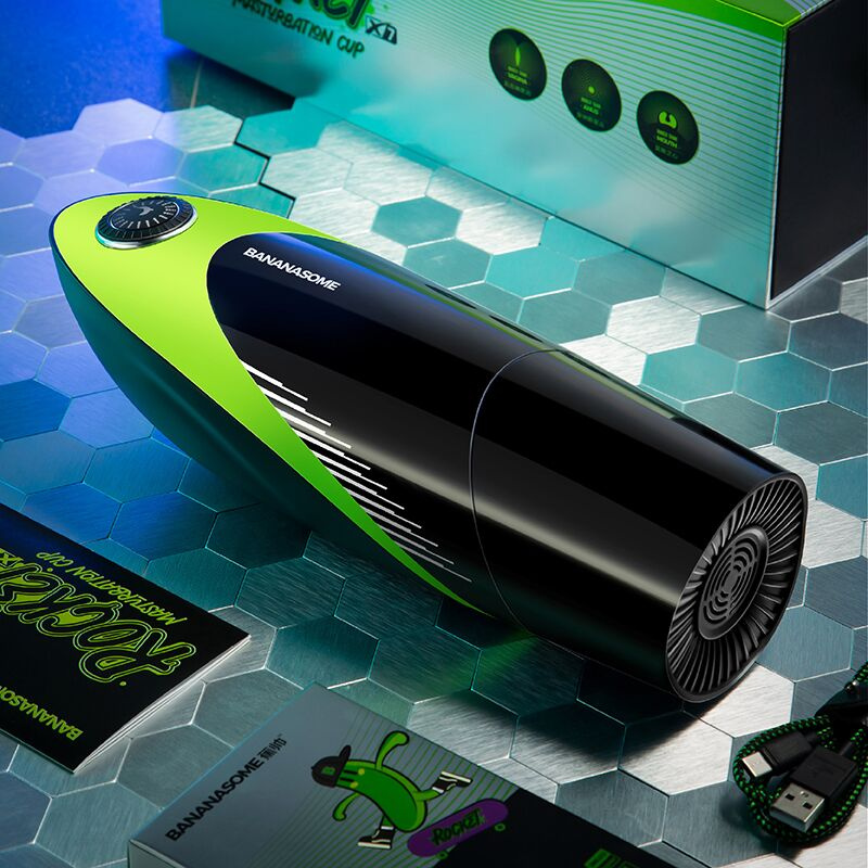 Смарт-мастурбатор BANANASOME ROCKET X7, вібрації, стискання, імітація фрикцій, підігрів фото 8