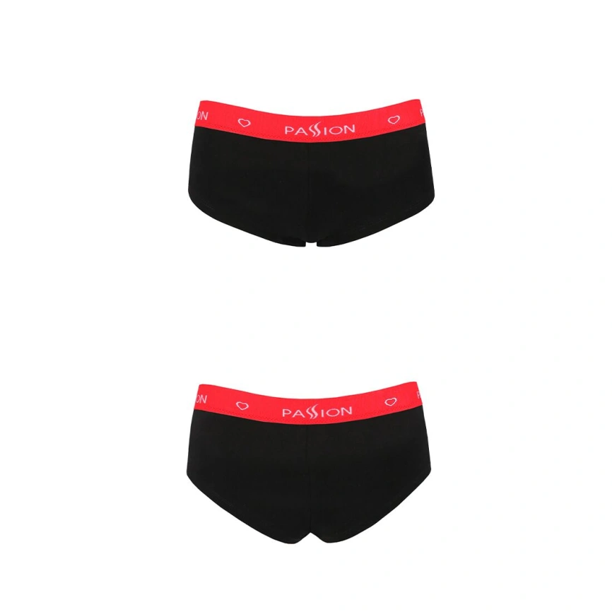 Трусики-шортики Passion PS003 PANTIES XL, black фото 12
