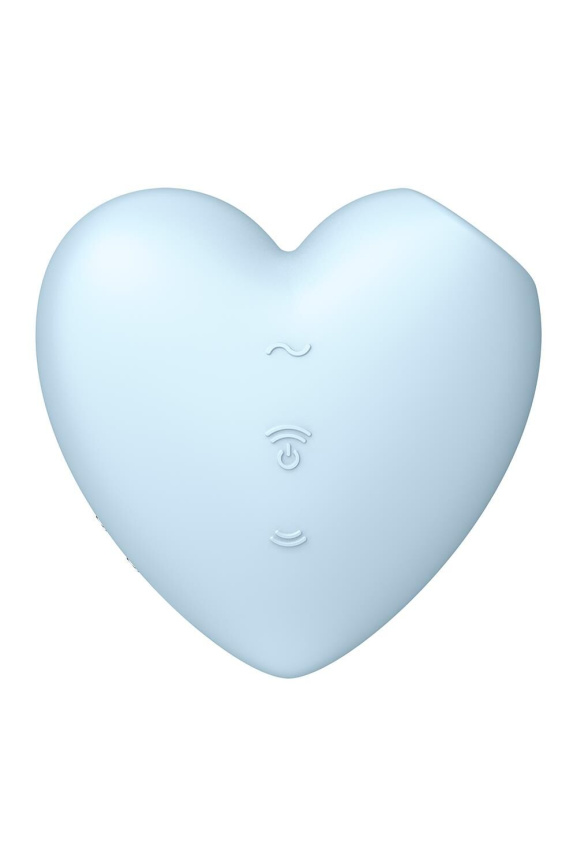 Вакуумний стимулятор-серце з вібрацією Satisfyer Cutie Heart Blue фото 6