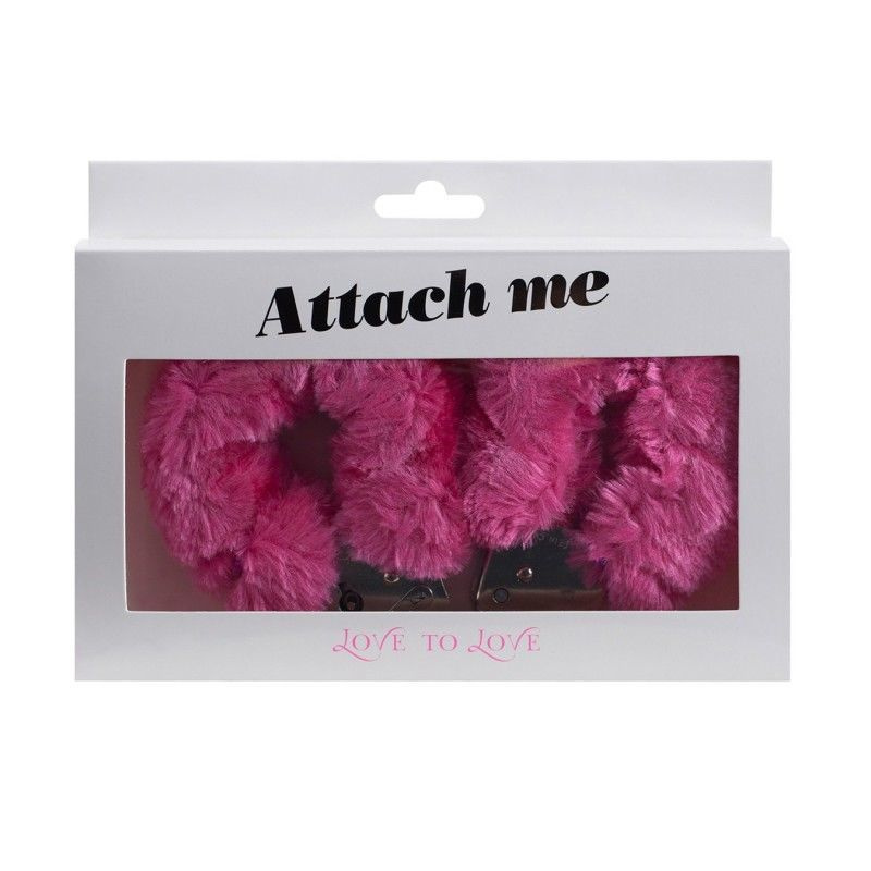 Наручники з плюшевим оздобленням Love To Love ATTACH ME Pink фото 2