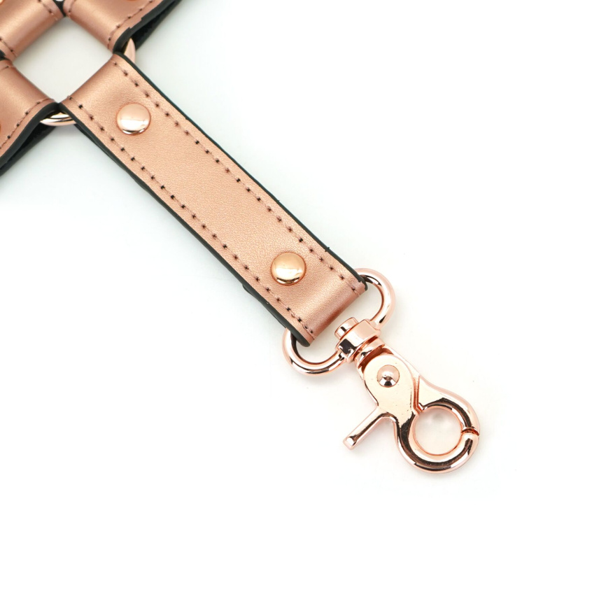 Хрестовина для фіксації Liebe Seele Rose Gold Memory Hog Tie, натуральна шкіра, рожеве золото фото 5