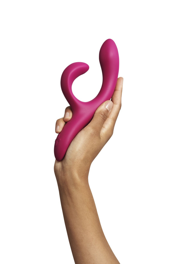 Смарт вібратор-кролик We-Vibe Nova Fuchsia, ергономічний, регульований кут нахилу стовбура фото 11