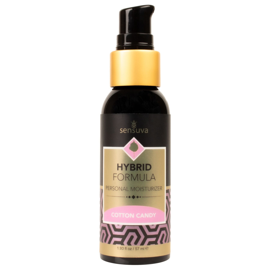 Змазка водно-силіконова Sensuva Hybrid Cotton Candy (57 мл) без цукру, можна для оральних пестощів фото 1