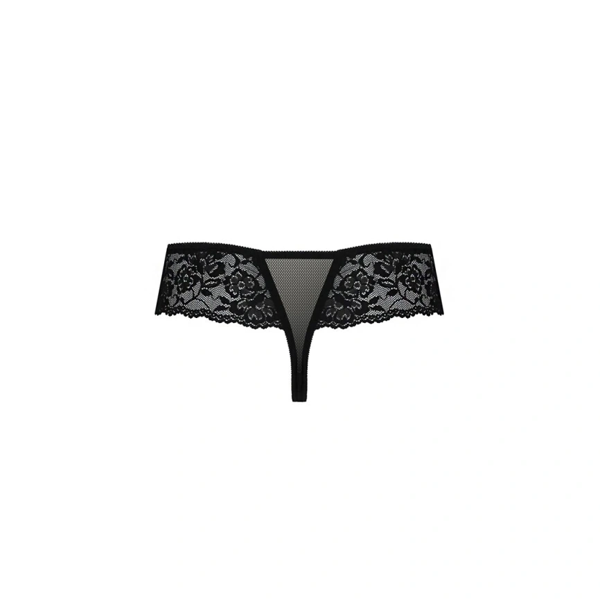 Трусики Passion Exclusive ABLA THONG S/M, black фото 9