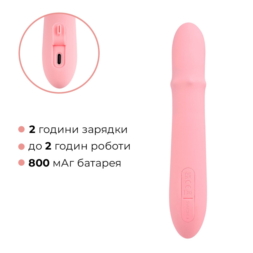 Смарт вібратор-кролик Svakom Mora Neo, 3 мотори, рухомі намистини на стовбурі фото 16