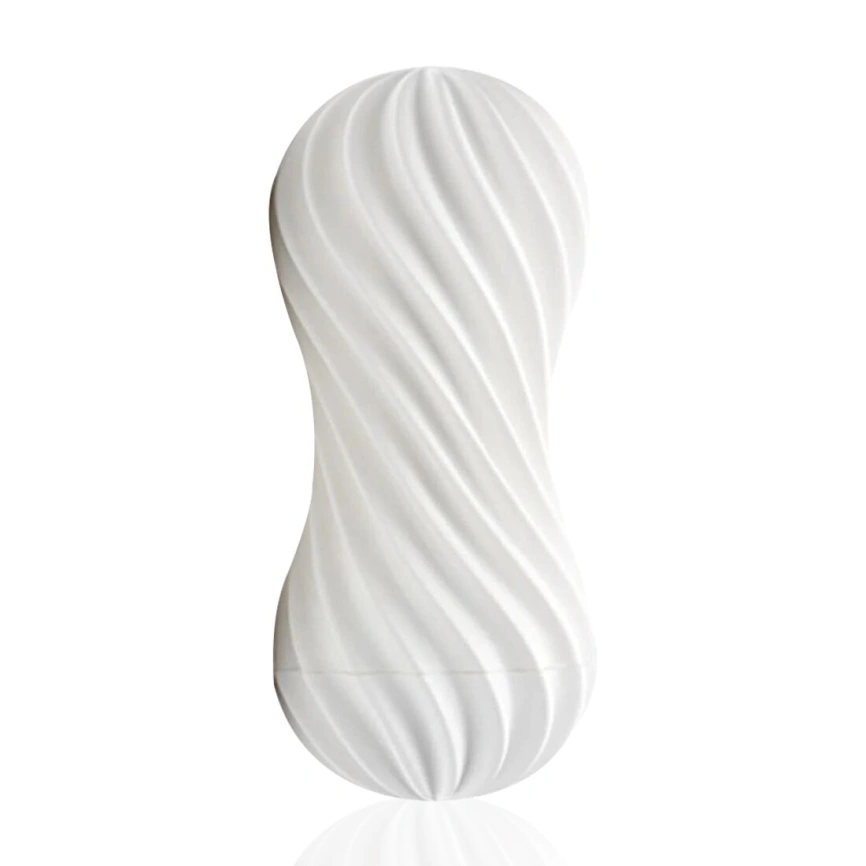 Мастурбатор Tenga Flex Silky White с изменяемой интенсивностью, можно скручивать фото 13