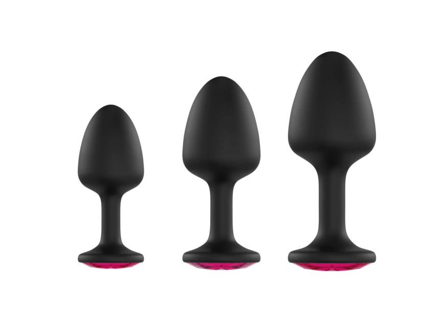 Анальная пробка Dorcel Geisha Plug Ruby L с шариком внутри, создает вибрации, макс. диаметр 4см фото 2