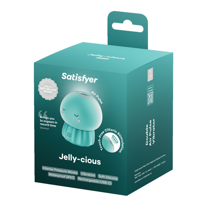 Вакуумний кліторальний стимулятор Satisfyer Jelly-cious Green фото 5