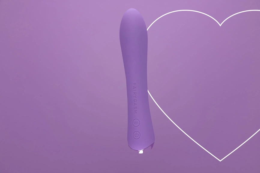 Вибратор с подогревом FairyGasm WowGenie violet, подогрев до 42 °C фото 6