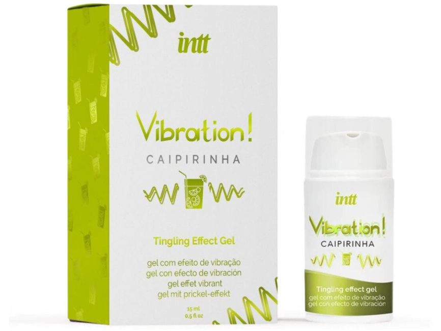 Рідкий вібратор Intt Vibration Caipirinha  (15 мл), густий гель, дуже смачний, діє до 30 хвилин фото 1