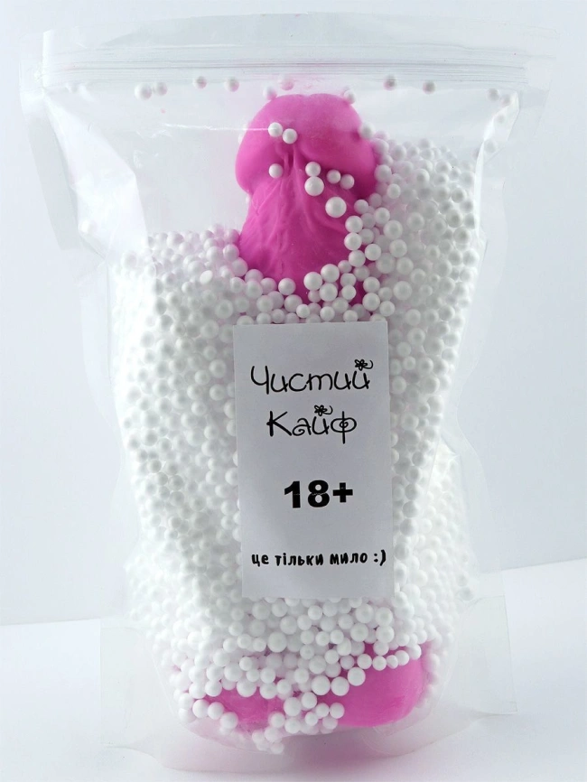 Мыло в форме пениса Чистий Кайф Violet size XL, крафтовое мыло-член, натуральное фото 2