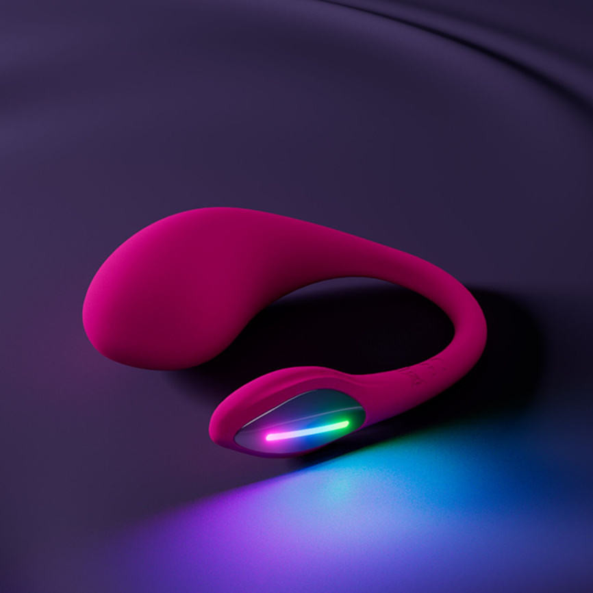 Смарт-віброяйце Lovense Lush 4, дуже потужне, швидке заряджання, LED-підсвічування фото 8