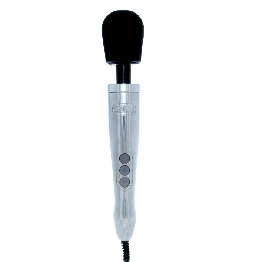 Вібромасажер DOXY Die Cast Polished (Silver), дуже потужний, живлення 220В, металевий корпус фото 1