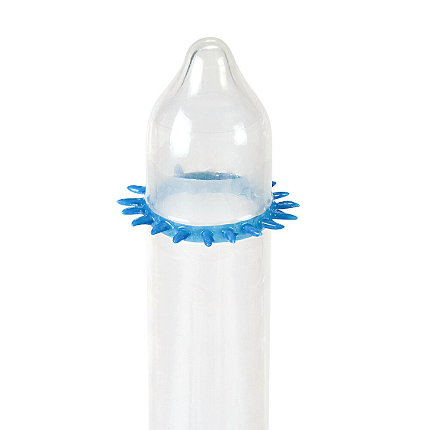 Насадка на член Recare Spike Condom Blue (презерватив з шипами) фото 2