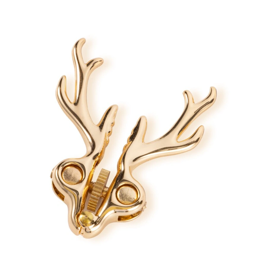 Зажимы для сосков LOCKINK SEVANDA Stag Adjustable Nipple Clamps, золотистые, со съемными подвесками фото 5