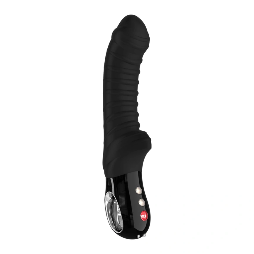 Вибратор для точки G Fun Factory TIGER black, ребристый, подходит для анальной стимуляции фото 1