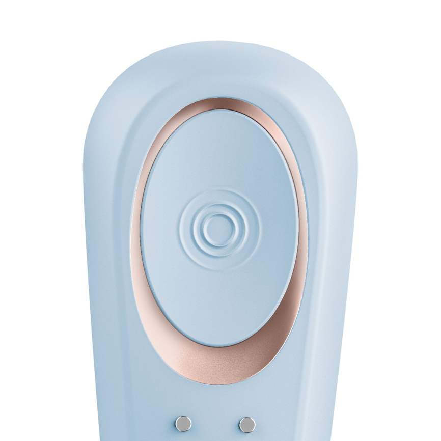 Вібратор для пар Satisfyer Double Classic Light Blue з одним моторчиком фото 5