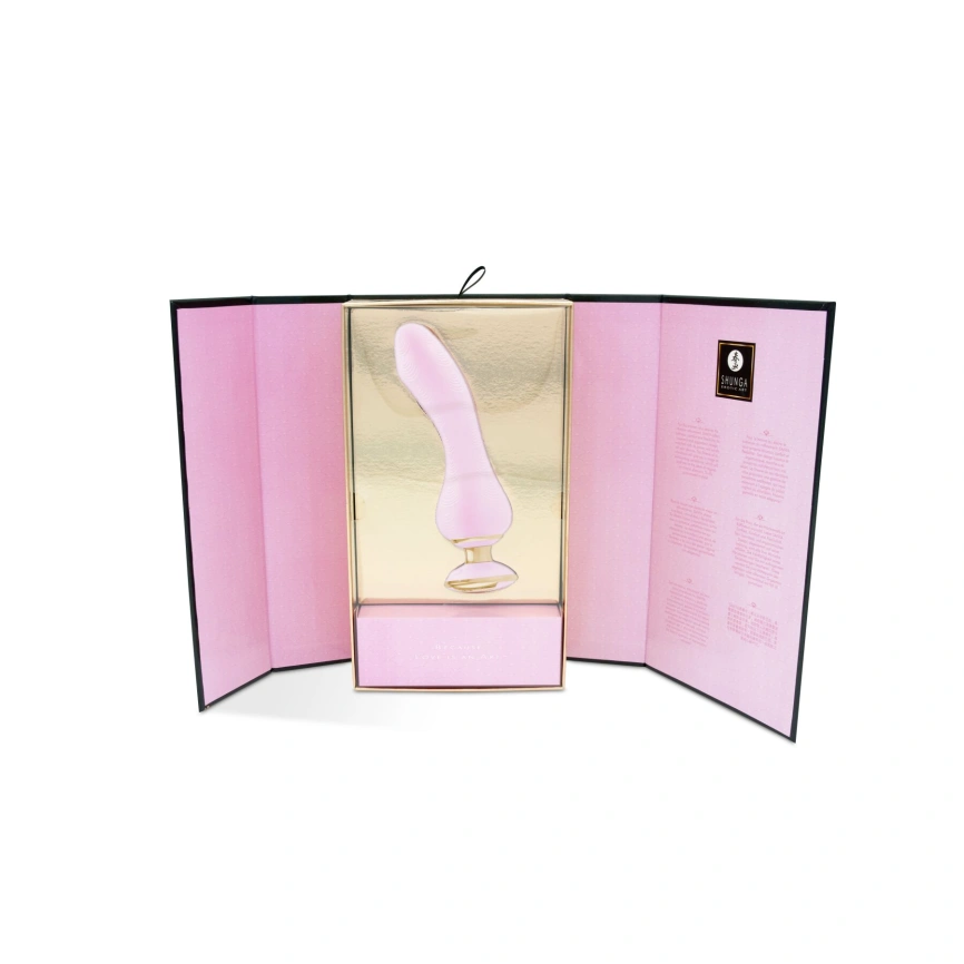 Вибратор для точки G Shunga Sanya Light Pink, гибкий ствол фото 5